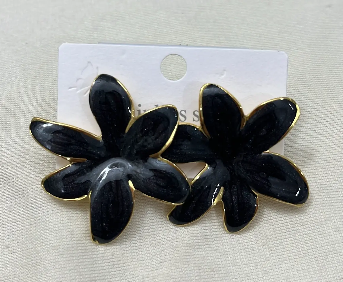Fotografía de Arete Orquídea Negro