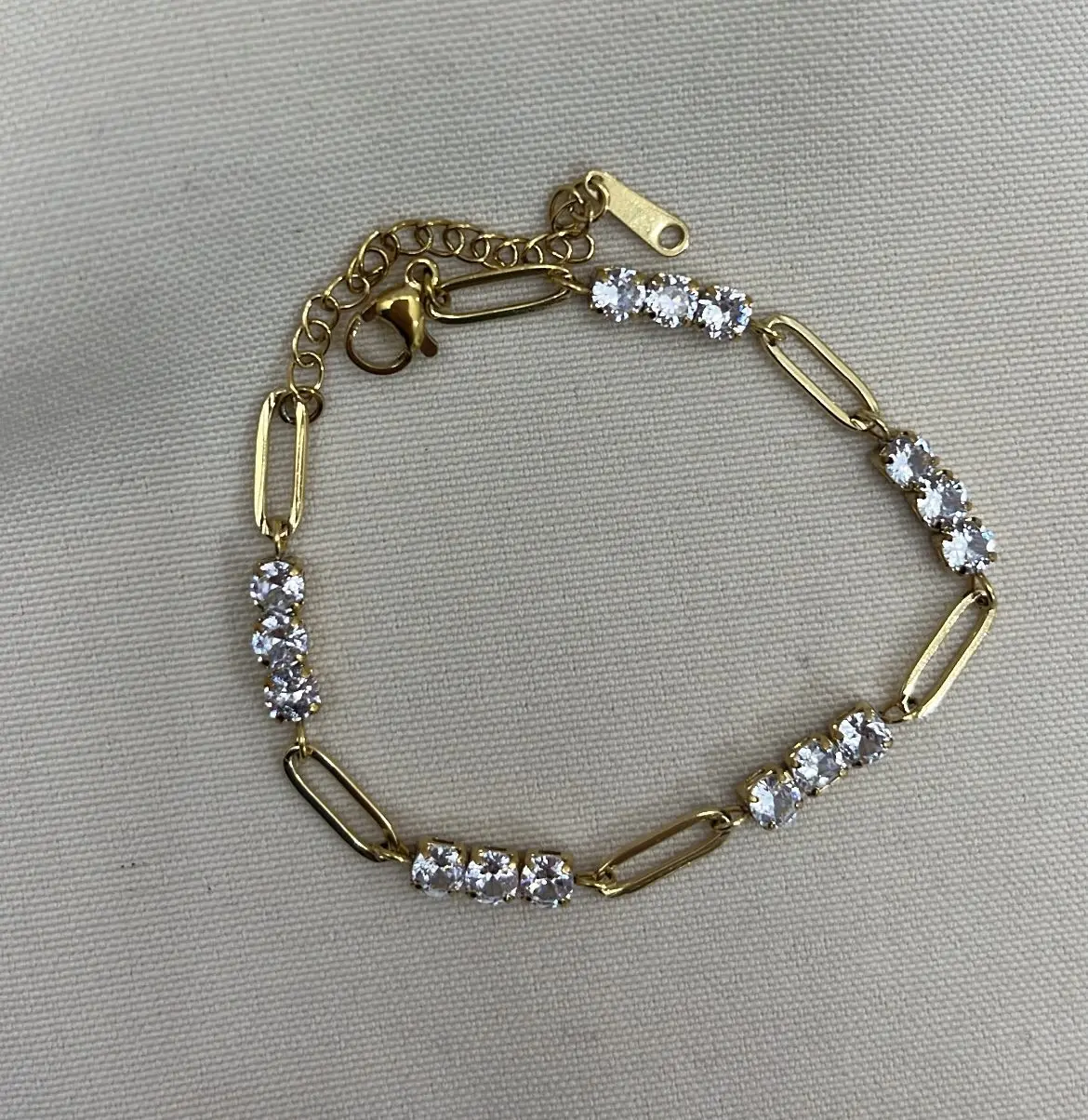 Fotografía de Pulsera Cadena Circonia Gold