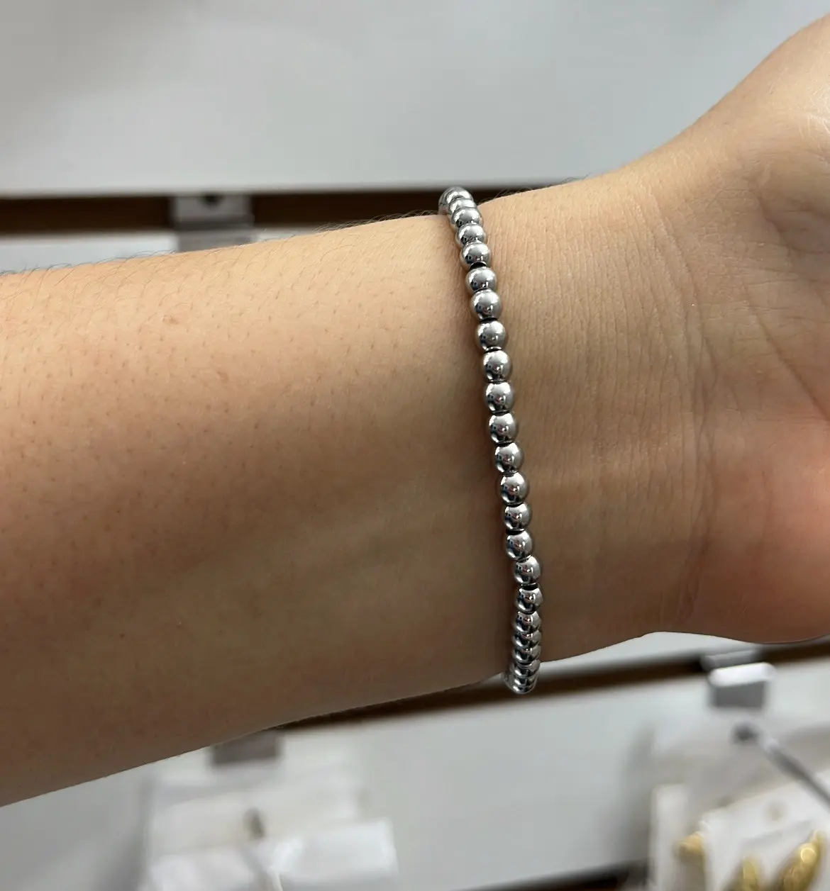 Fotografía de Pulsera Esferas Chica Silver