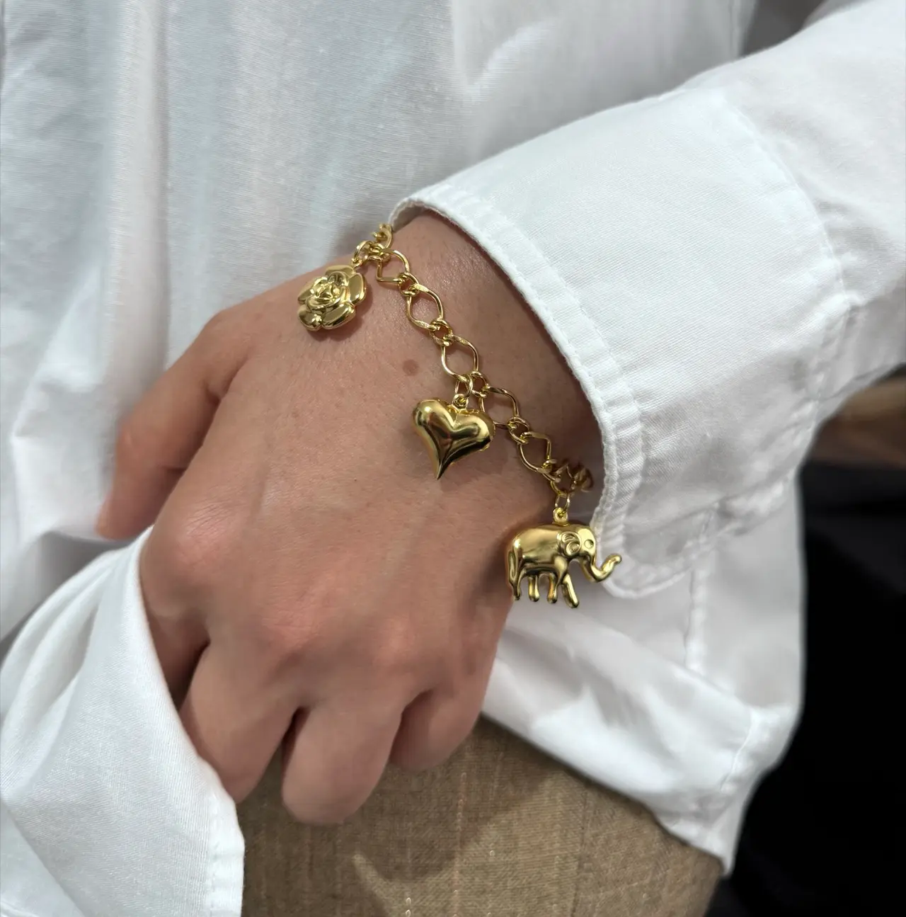 Fotografía de Pulsera Dijes Africa Gold