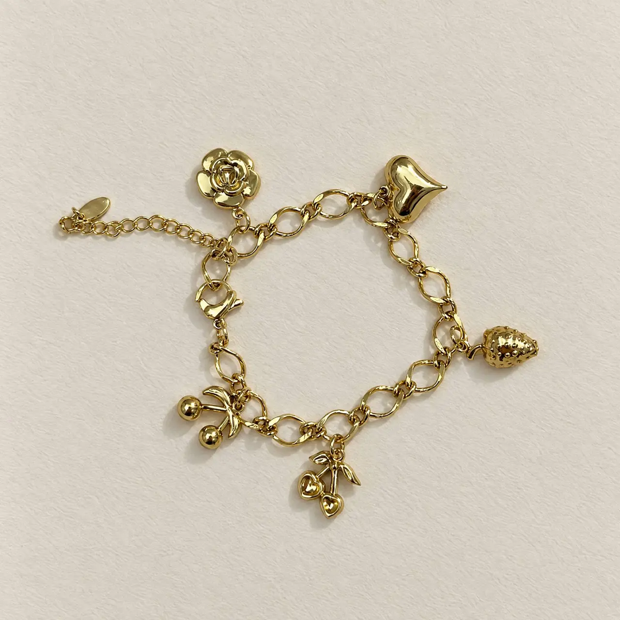 Fotografía de Pulsera Dijes Cherry Gold